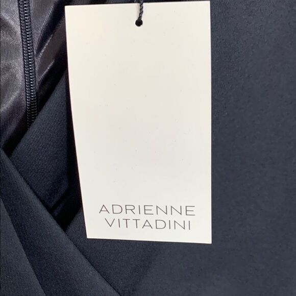 Adrienne Vittadini Black Wrap Sheath Dress with V-Neck NWT Size 2 - Picture 2 of 10